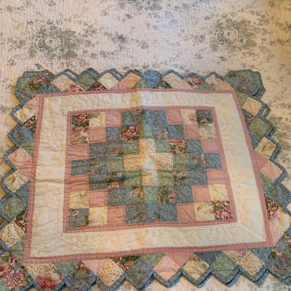 Vintage quilted shams